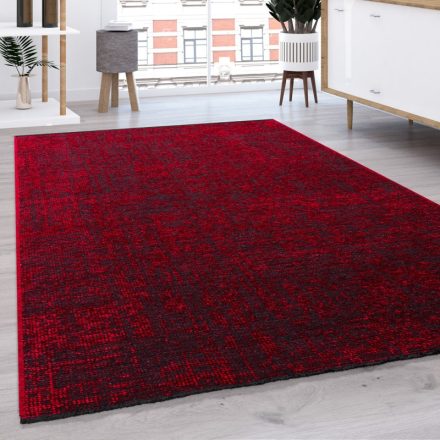 Modern szőnyeg nappaliba lapos szövésű egyszínű - piros 80x150 cm