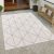 Konyhai szőnyeg kültéri szőnyeg skandináv geometrikus - fehér 240x340 cm