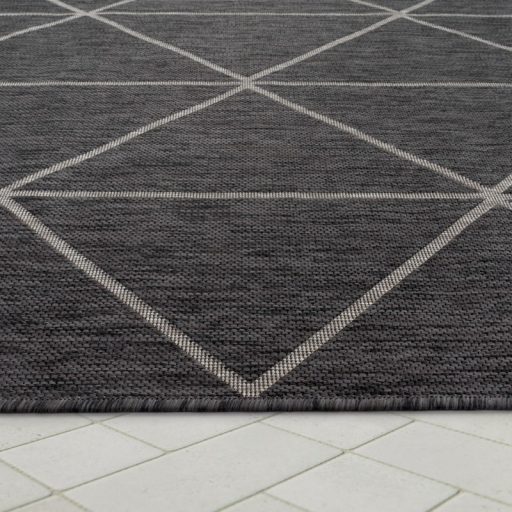 skandinav antracit kulteri terasz szonyeg 160x220 cm