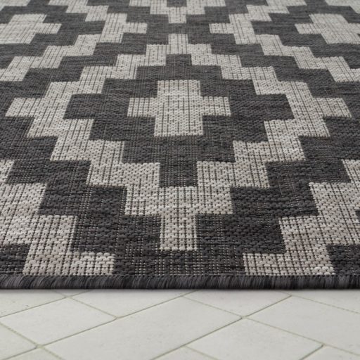 skandinav antracit kulteri szonyeg rombusz mintaval 80x150 cm