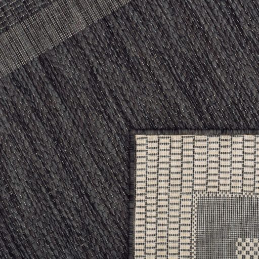 vizallo antracit kulteri szonyeg bordur mintaval 120x160 cm