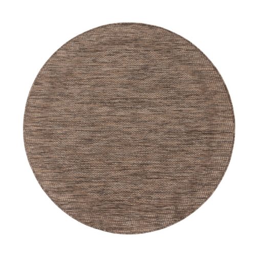 barna kulteri szonyeg bordur mintaval 80 cm kerek