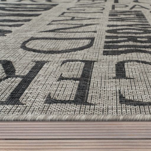 lapos szovesu szurke kulteri szonyeg 60x100 cm