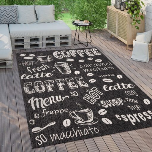 antracit kulteri szonyeg teraszra 80x150 cm