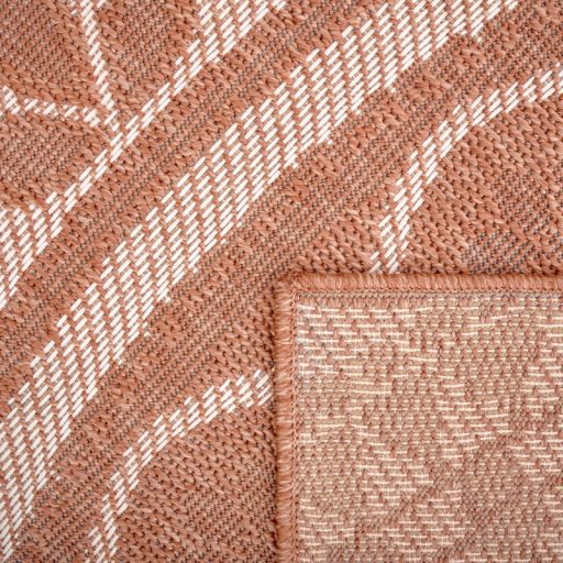 lapos szovesu barack szinu kulteri szonyeg 120x160 cm