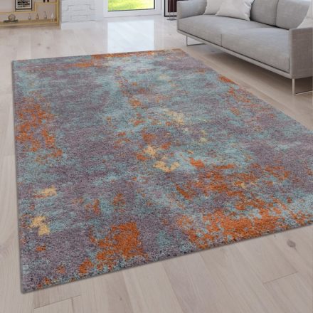Színes shaggy szőnyeg absztrakt mintás design szőnyeg nappaliba 160x220 cm