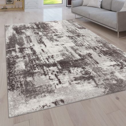 Szürke shaggy szőnyeg absztrakt design szőnyeg vintage hatású 60x100 cm
