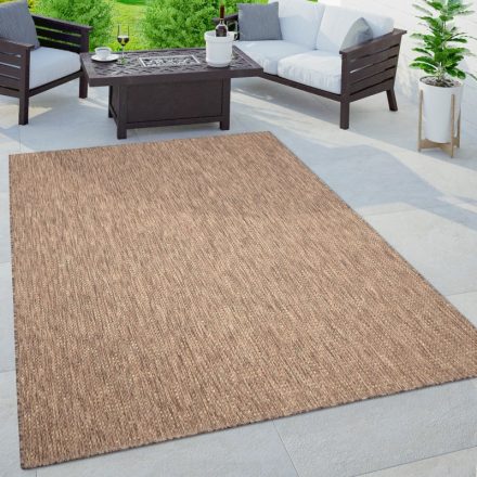 Vízálló nagyméretű kültéri szőnyeg teraszra egyszínű szőnyeg - bézs szőnyeg 240x340 cm