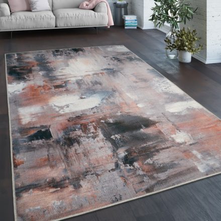 Modern szőnyeg nappaliba színes absztrakt festett mintás multikolor 60x100 cm