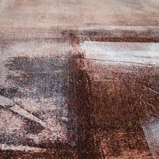 Nagymeretu modern szonyeg - barna, festett hatasu, absztrakt, 200x280 cm, Liv