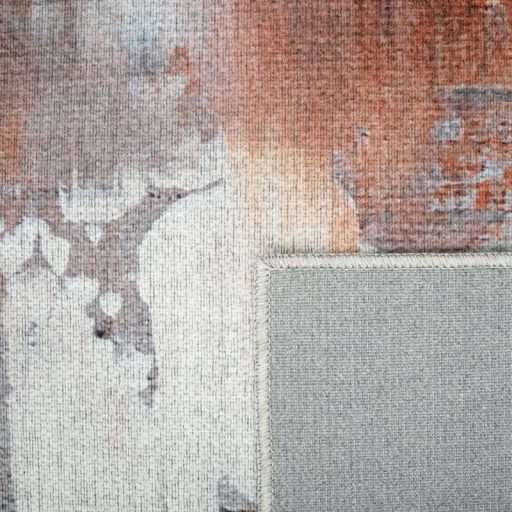 Modern nappali szonyeg - barna, festett hatasu, absztrakt, 120x160 cm, Liv