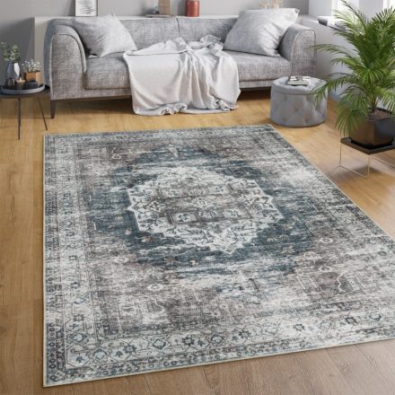 Klasszikus szőnyeg nappaliba keleti mintával - szürke mandala 240x340 cm