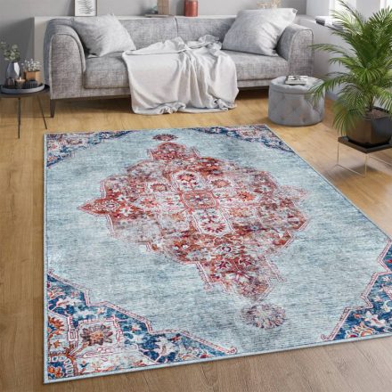Klasszikus szőnyeg nappaliba keleti mintával - türkiz mandala 240x340 cm