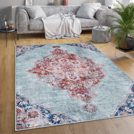 Klasszikus szőnyeg nappaliba keleti mintával türkiz mandala 60x100 cm