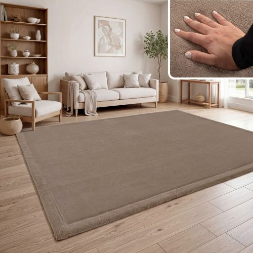 egyszinu bezs babaszonyeg puha es csuszasmentes 160x220 cm