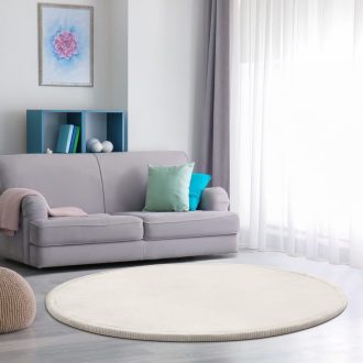 csuszasmentes krem gyerekszonyeg puha babaszonyeg 120 cm kerek
