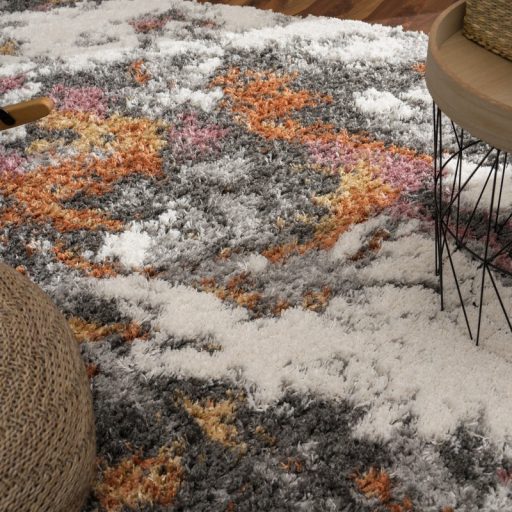 Shaggy szonyeg - absztrakt mintas, puha, szines szonyeg 60x100 cm