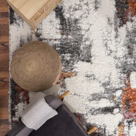 Shaggy szőnyeg 3D absztrakt mintás puha - színes modern szőnyeg nappaliba 160x220 cm