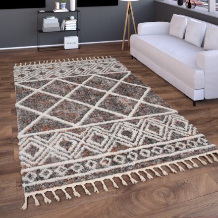 Shaggy szőnyeg rojtos skandináv szőnyeg nappaliba boho - színes 240x340 cm