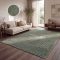 Hullam mintas skandinav 3D modern nappali szonyeg, zold 200x290 cm