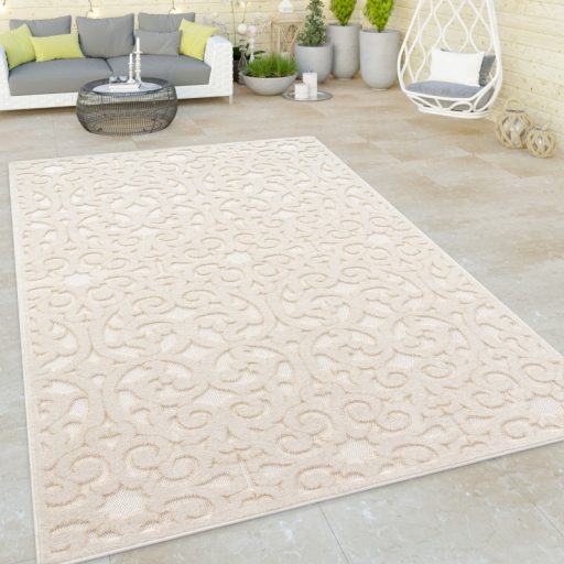 Skandináv 3D modern nagy szőnyeg nappaliba marokkói  krém 200x290 cm