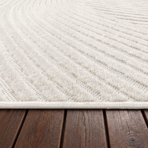 Modern szonyeg nappaliba - skandinav stilusu, 3D hatasu, absztrakt, krem, 80x150 cm