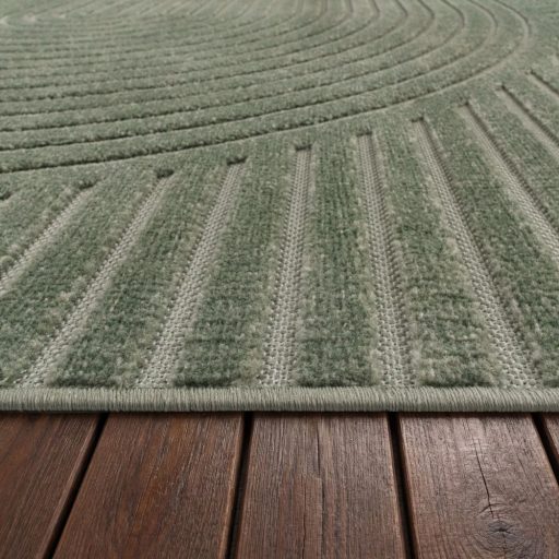 Modern nagymeretu szonyeg - skandinav, 3D hatasu, geometria, zold, 200x290 cm