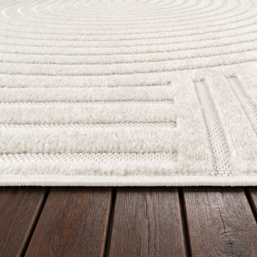 Modern szonyeg nappaliba - skandinav stilusu, 3D hatasu, geometria, krem, 60x100 cm