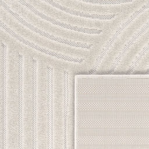 Modern szonyeg nappaliba - 3D, skandinav stilusu, geometria, kremszinu, 80x150 cm