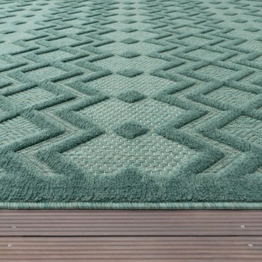 Skandinav modern szonyeg nappaliba turkiz 120 cm kerek