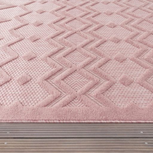 Skandinav modern szonyeg nappaliba rozsaszin 120 cm kerek