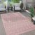 Skandináv 3D modern szőnyeg nappaliba teraszra rombusz mintás - pink 200 cm kör alakú
