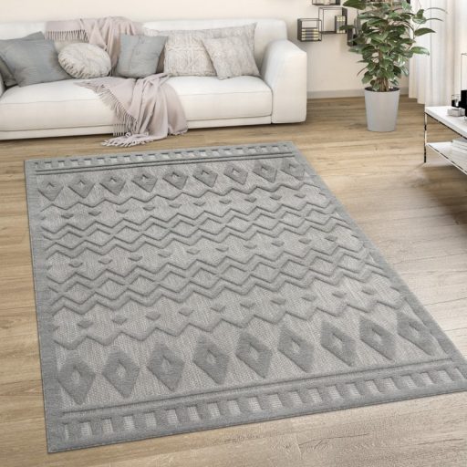 Skandinav modern szonyeg nappaliba szurke 160 cm kerek