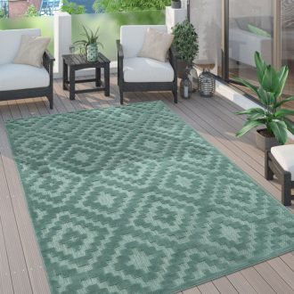 Skandinav 3D modern szonyeg nappaliba turkiz 60x100 cm
