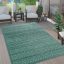 Kerek modern szonyeg nappaliba - skandinav, 3D, turkiz, 200 cm kor, Lotti