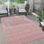 Skandináv stílusú modern szőnyeg nappaliba teraszra mintás - rózsaszín 200 cm kör alakú
