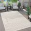 Kerek modern szonyeg nappaliba - skandinav, 3D, krem, 160 cm kor, Lotti