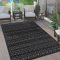 Kerek modern szonyeg nappaliba - skandinav, 3D, antracit, 120 cm kor, Lotti