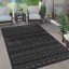 Kerek modern szonyeg nappaliba - skandinav, 3D, antracit, 120 cm kor, Lotti