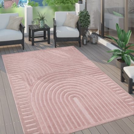 Pink 3D kültéri szőnyeg teraszra szőnyeg nappaliba konyhai szőnyeg 140x200 cm