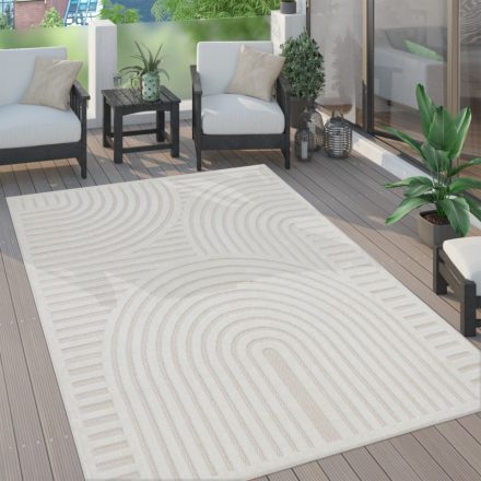 Krém 3D kültéri szőnyeg teraszra szőnyeg nappaliba konyhai szőnyeg 160x220 cm