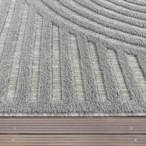 3D hatasu szurke kulteri szonyeg 80x150 cm
