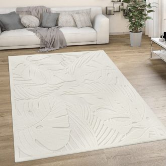 Skandinav nappali szonyeg, 3D hatasu krem 160x220 cm