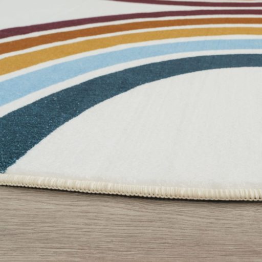 Kerek moshato gyerek szonyeg, szines 120 cm kor