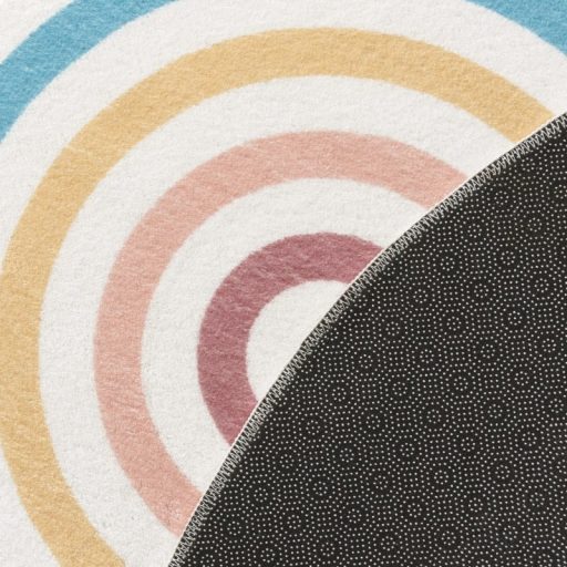 Kerek moshato gyerek szonyeg, csikos 120 cm kor