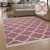Kétoldalas pamut mosható szőnyeg étkezőbe nappaliba marokkói - rózsaszín 200x280 cm