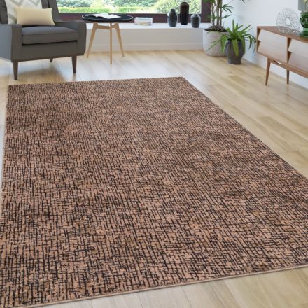 Modern szőnyeg nappaliba absztrakt mintával vintage hatású - bézs szőnyeg 160 cm kör alakú
