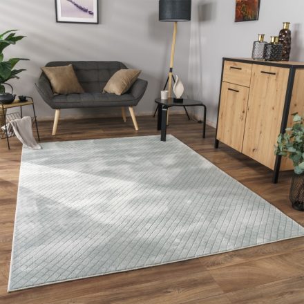 Skandináv szőnyeg 3D hatású szőnyeg nappaliba - szürke szőnyeg 160x220 cm