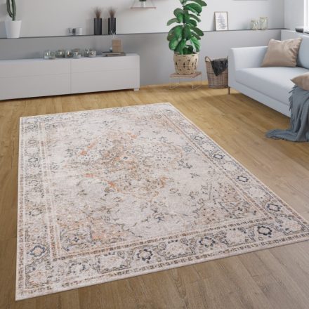 Vintage hatású keleti mintás klasszikus szőnyeg nappaliba natur 160x220 cm