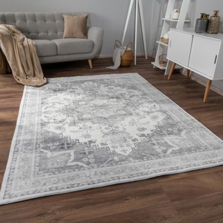 Keleti mintás klasszikus szőnyeg nappaliba - szürke 60x100 cm